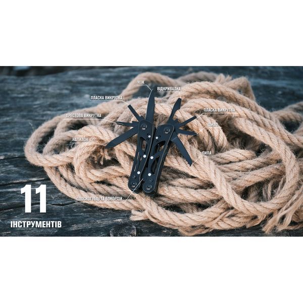 Мультитул Ganzo G104 S чорний 65862 фото