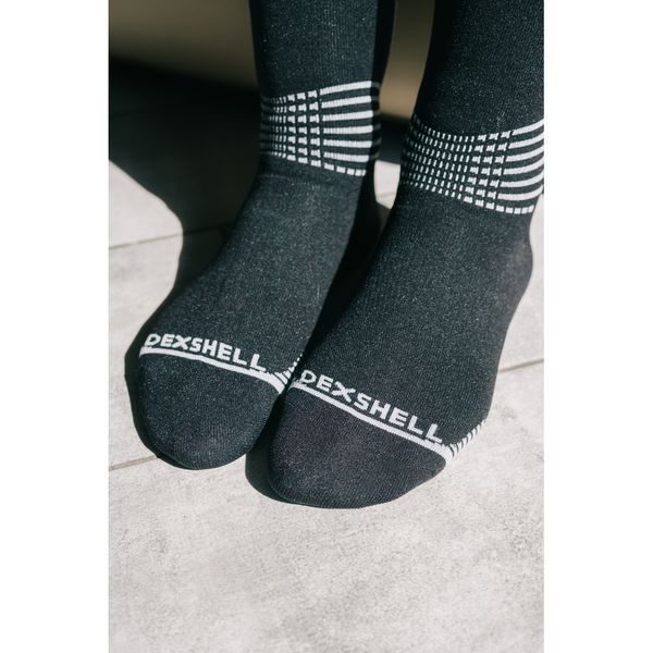Водонепроникні шкарпетки Dexshell Longlite Socks 2.0, блакитні полоски, розмір S (36-38) 70414 фото