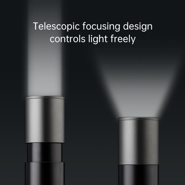 Кишеньковий ручний акумуляторний ліхтар Nextool Zoom Flashlight, 150 лм, алюмінієвий корпус (NE20162, NE20163) 73164 фото