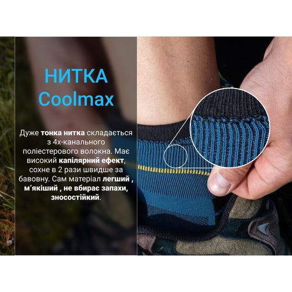 Шкарпетки водонепроникні Dexshell Running Lite 2.0 Socks, темно-блакитні, розмір S (36-38) 66300 фото
