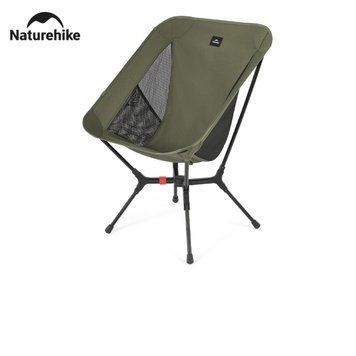 Стілець складаний ультралегкий Naturehike CNK2550JJ013 Yamami YL01, розмір М, алюміній, оливковий 72968 фото