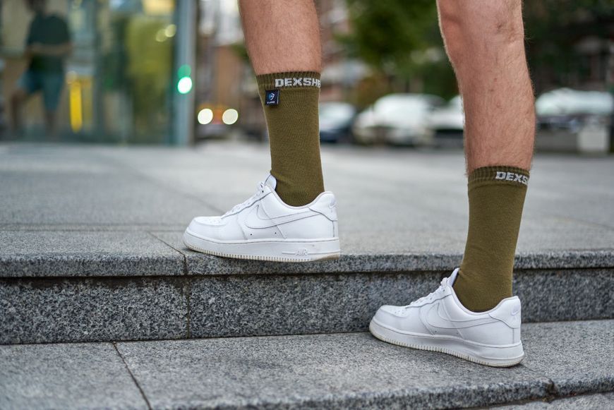 Шкарпетки водонепроникні Dexshell Ultra Thin Crew OG, р-р S, хакі 50975 фото