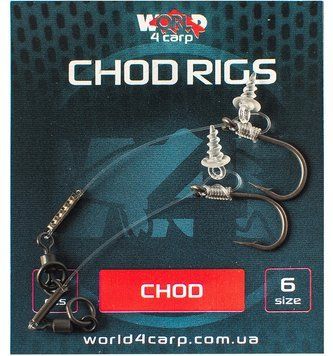 Готовый поводок W4C CHOD RIG (чод риг), крючок CHOD № 6 w495-6 фото