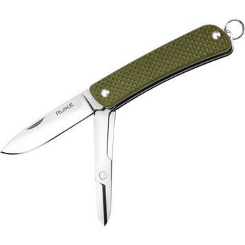 Багатофункціональний ніж Ruike Criterion S22, (5.3 см) 12C27 / G10 зелений, 3 інстр. 45684 фото