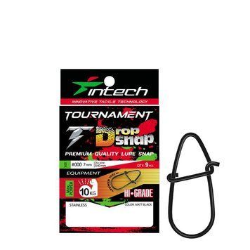 Застібка Intech Tournament Drop Snap Matt black (9 шт) #000 FS0642602 фото