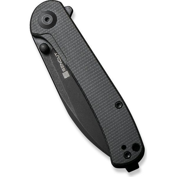 Ніж складаний кишеньковий Sencut Scepter, (7.5 см) 9Cr18MoV / Micarta чорний 62674 фото