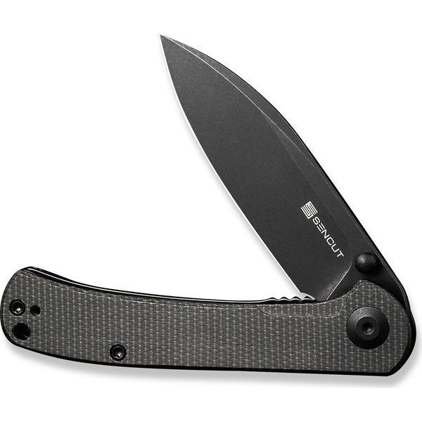 Ніж складаний кишеньковий Sencut Scepter, (7.5 см) 9Cr18MoV / Micarta чорний 62674 фото