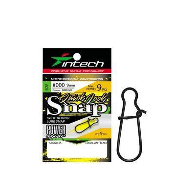 Застібка Intech Quick lock Snap Matt black (9 шт) #00 FS0642606 фото