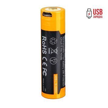 Акумулятор 18650 Fenix (3500 mAh) micro usb зарядка 45951 фото
